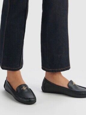 COACH LEATHER MARLEY DRIVER LOAFERS
